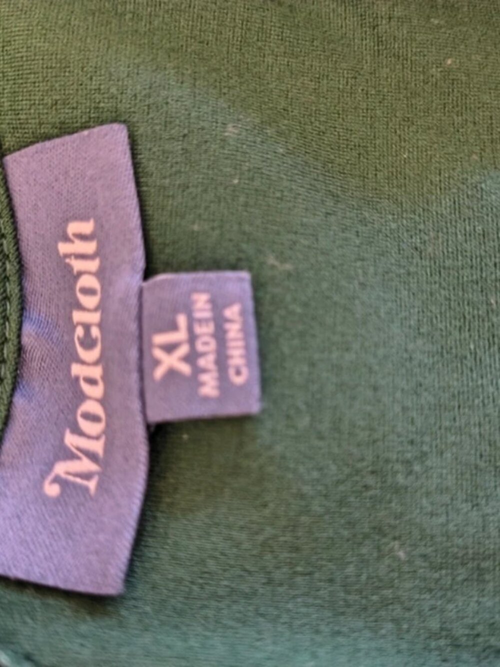 ModCloth Green Sleeveless Dress with Pockets, Sz. XL - Picture 3 of 3